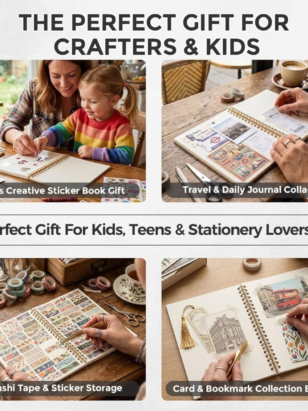 Sticker Collecting Book, 5.8 x 8.3 Inch Sticker Storage Album - Picture 6 of 6